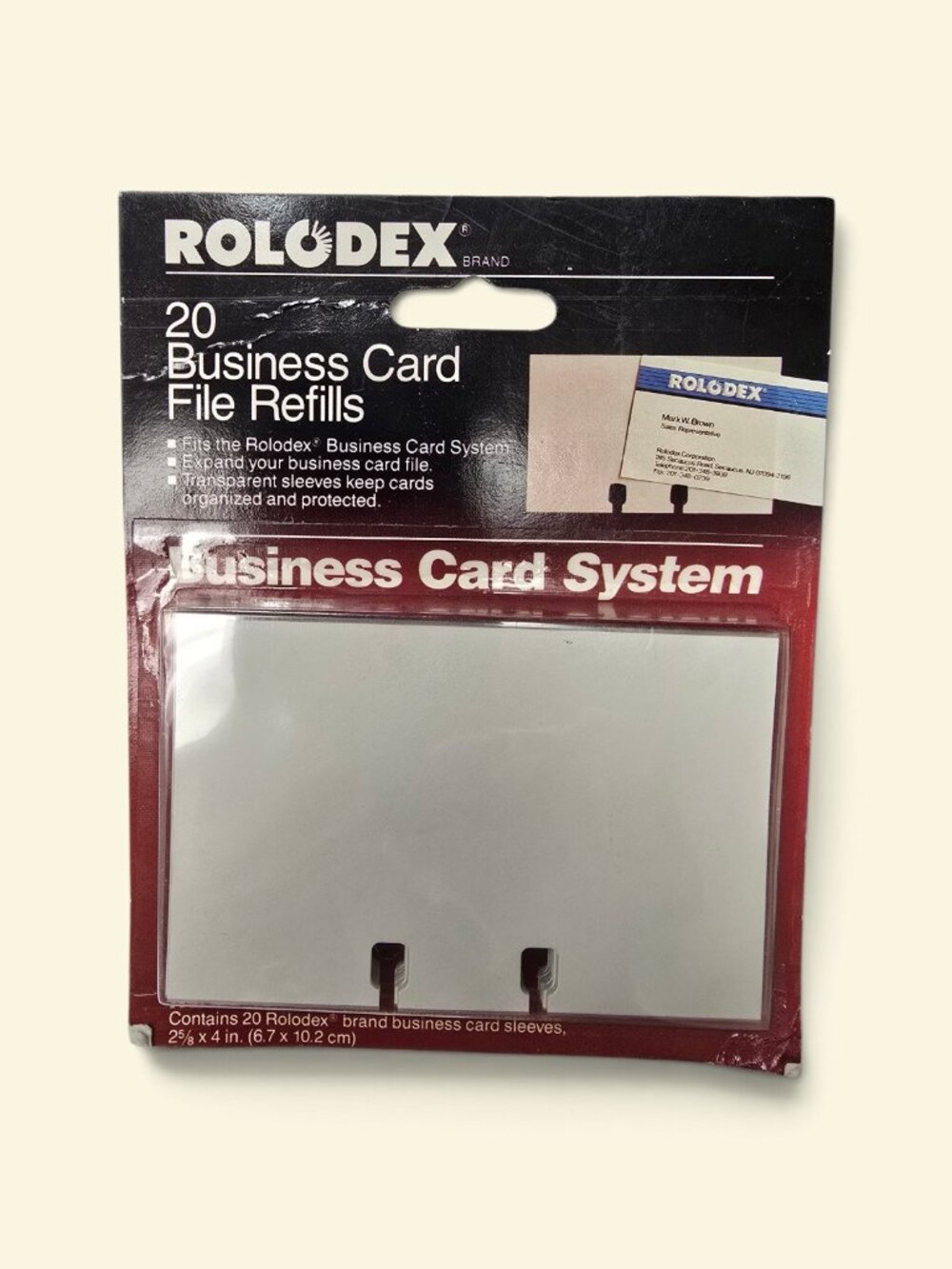 VTG Rolodex 20 Card File Refills Unopened BC-10